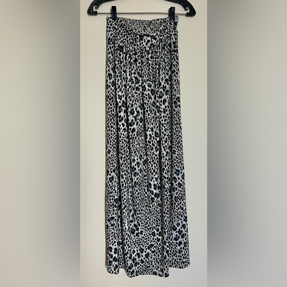 Rebecca Taylor leopard maxi skirt